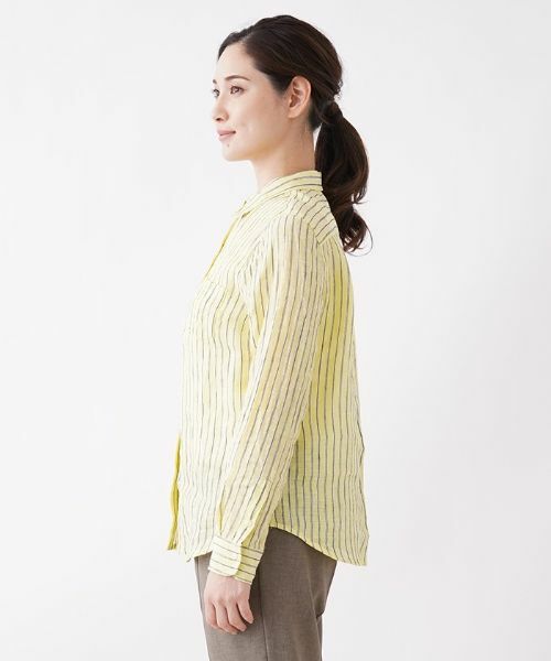 Leilian / レリアン シャツ・ブラウス | 洗える麻ブラウス | 詳細5