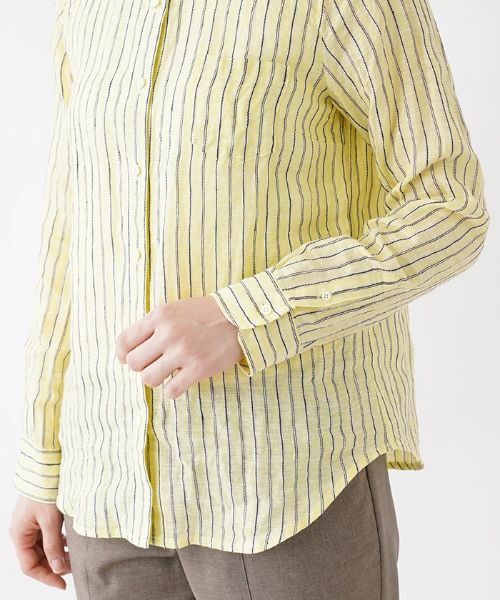 Leilian / レリアン シャツ・ブラウス | 洗える麻ブラウス | 詳細8