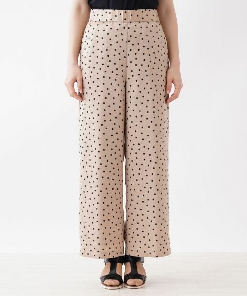 Leilian / レリアン その他パンツ | プリントセミワイドパンツ【my perfect wardrobe】 | 詳細4