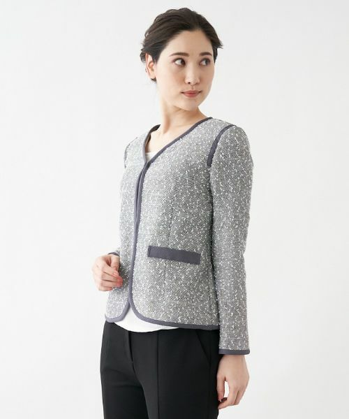 Leilian / レリアン テーラードジャケット | パイピングジャケット | 詳細15