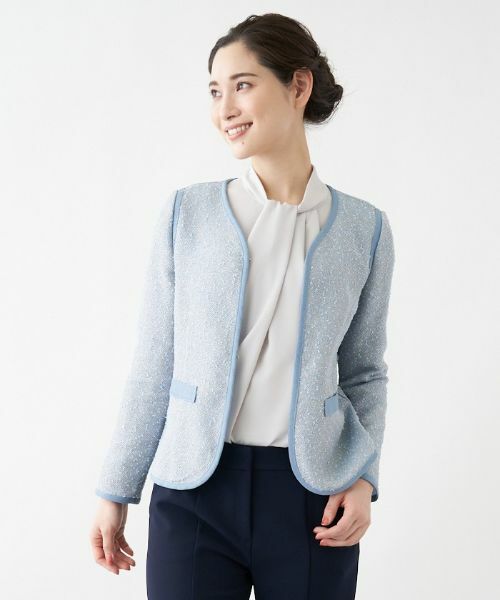 Leilian / レリアン テーラードジャケット | パイピングジャケット | 詳細20