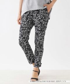 Leilian / レリアン その他パンツ | モザイク柄アンクル丈スリムパンツ