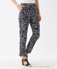 Leilian / レリアン その他パンツ | モザイク柄アンクル丈スリムパンツ