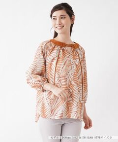 Leilian / レリアン シャツ・ブラウス | ボタニカルプリントブラウス