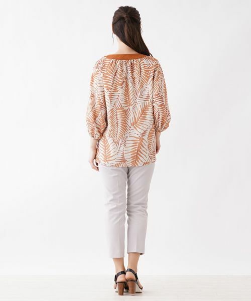 Leilian / レリアン シャツ・ブラウス | ボタニカルプリントブラウス | 詳細3