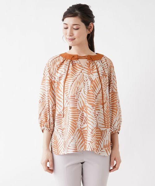 Leilian / レリアン シャツ・ブラウス | ボタニカルプリントブラウス | 詳細4