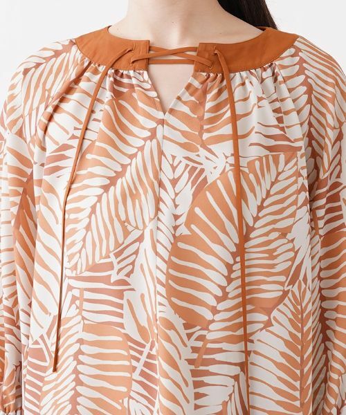 Leilian / レリアン シャツ・ブラウス | ボタニカルプリントブラウス | 詳細7