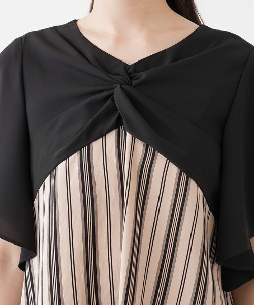Leilian / レリアン シャツ・ブラウス | バイカラースリーブブラウス | 詳細7