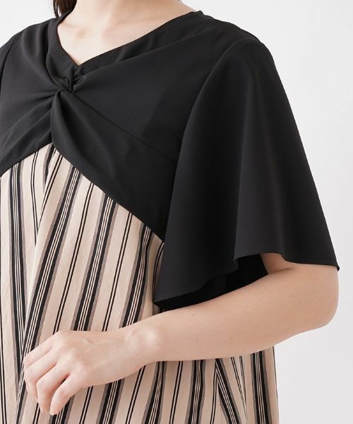 Leilian / レリアン シャツ・ブラウス | バイカラースリーブブラウス | 詳細8