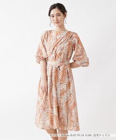 Leilian / レリアン ドレス | リーフ柄ワンピース