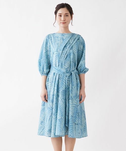 Leilian / レリアン ドレス | リーフ柄ワンピース | 詳細4