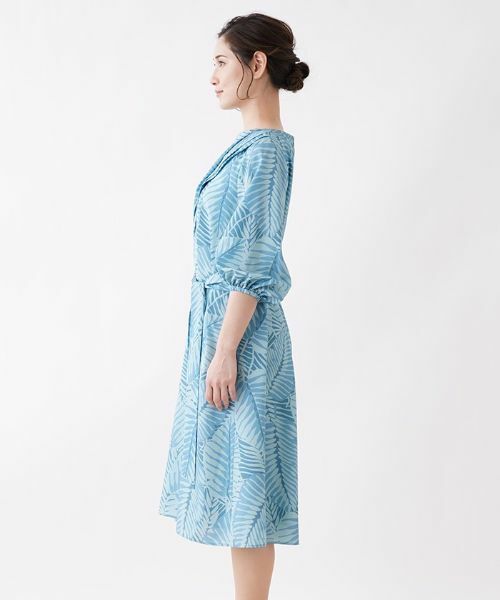 Leilian / レリアン ドレス | リーフ柄ワンピース | 詳細5