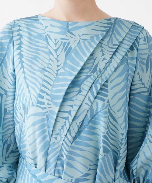 Leilian / レリアン ドレス | リーフ柄ワンピース | 詳細7