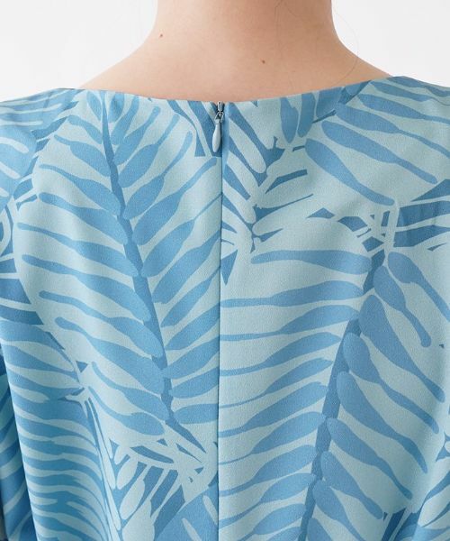 Leilian / レリアン ドレス | リーフ柄ワンピース | 詳細8