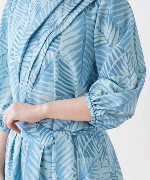 Leilian / レリアン ドレス | リーフ柄ワンピース | 詳細9