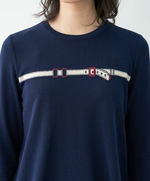 Leilian / レリアン ニット・セーター | ベルト柄ニット【Leilian the week】 | 詳細5