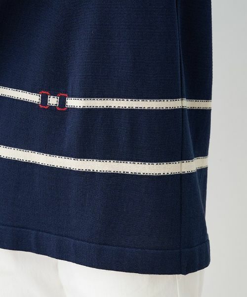 Leilian / レリアン ニット・セーター | ベルト柄ニット【Leilian the week】 | 詳細7