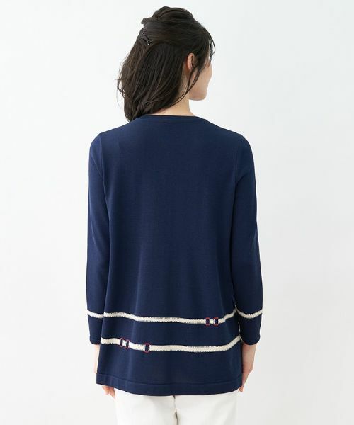 Leilian / レリアン ニット・セーター | ベルト柄ニット【Leilian the week】 | 詳細8