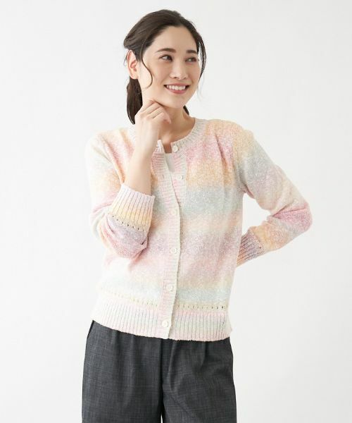 Leilian / レリアン カーディガン・ボレロ | グラデーションカラーカーディガン | 詳細11