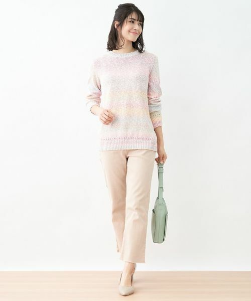 Leilian / レリアン ニット・セーター | カラーボーダーニット【Leilian the week】 | 詳細10