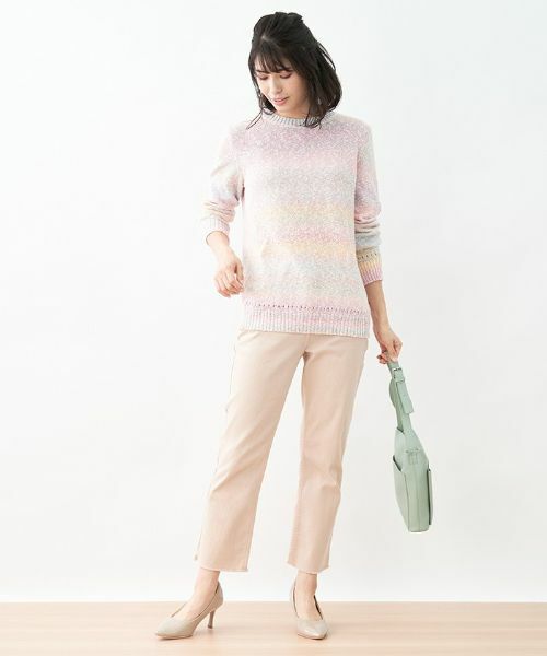 Leilian / レリアン ニット・セーター | カラーボーダーニット【Leilian the week】 | 詳細2
