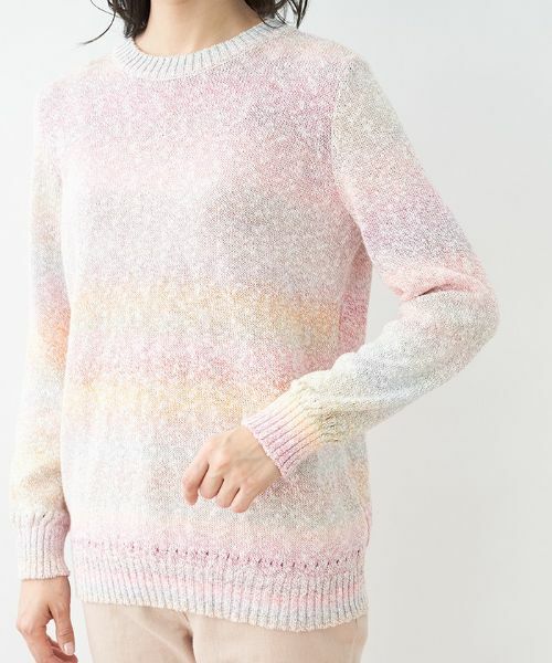 Leilian / レリアン ニット・セーター | カラーボーダーニット【Leilian the week】 | 詳細8