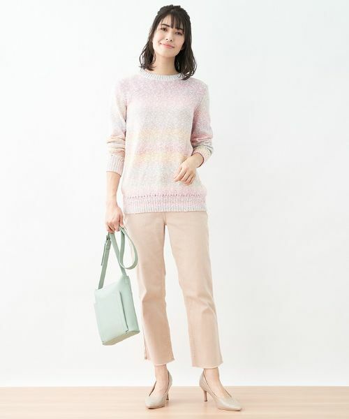 Leilian / レリアン ニット・セーター | カラーボーダーニット【Leilian the week】 | 詳細9