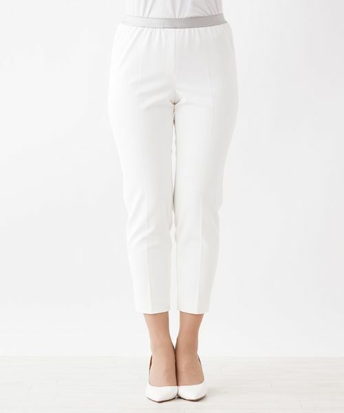 Leilian / レリアン その他パンツ | アンクル丈ホワイトテーパードパンツ | 詳細4