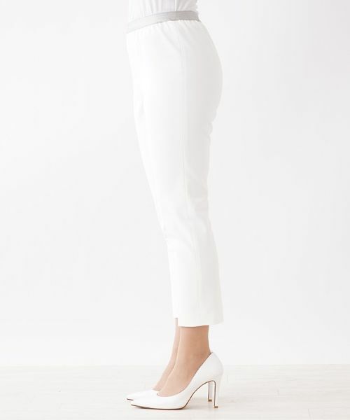Leilian / レリアン その他パンツ | アンクル丈ホワイトテーパードパンツ | 詳細5