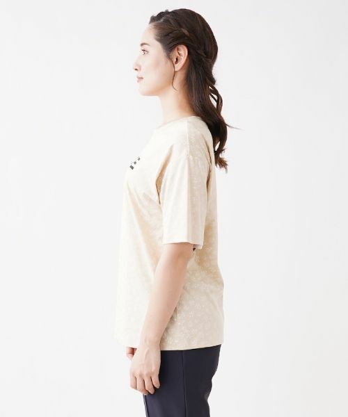 Leilian / レリアン Tシャツ | ボタニカル柄ロゴプリントTシャツ【MUSE BY ROCHAS Premiere】 | 詳細5