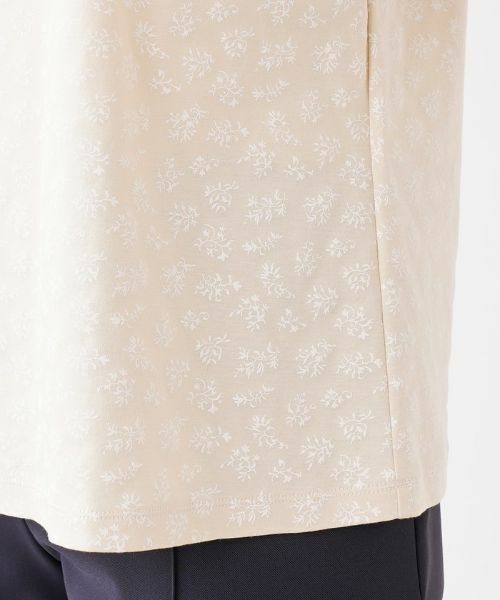 Leilian / レリアン Tシャツ | ボタニカル柄ロゴプリントTシャツ【MUSE BY ROCHAS Premiere】 | 詳細9