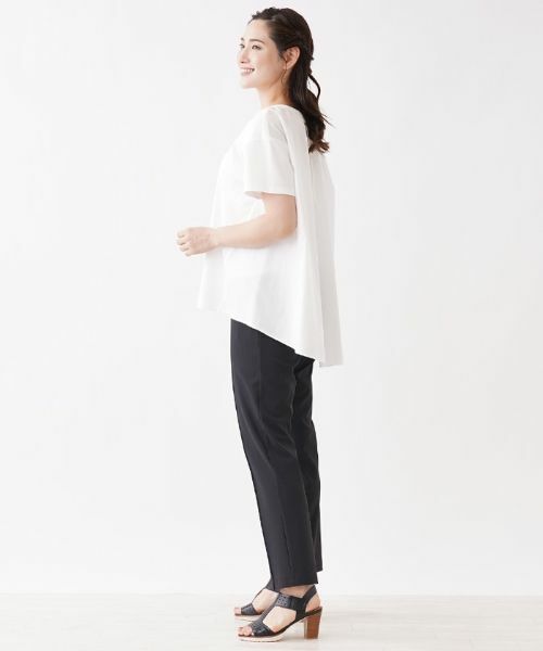 Leilian / レリアン カットソー | 前後切り替えクルーネックカットソー【my perfect wardrobe】 | 詳細2