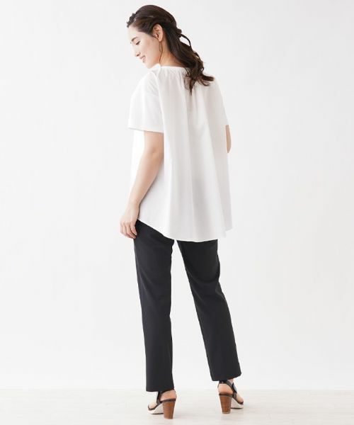 Leilian / レリアン カットソー | 前後切り替えクルーネックカットソー【my perfect wardrobe】 | 詳細3