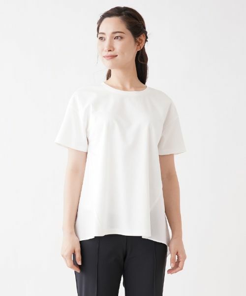 Leilian / レリアン カットソー | 前後切り替えクルーネックカットソー【my perfect wardrobe】 | 詳細4