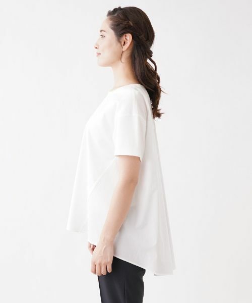 Leilian / レリアン カットソー | 前後切り替えクルーネックカットソー【my perfect wardrobe】 | 詳細5