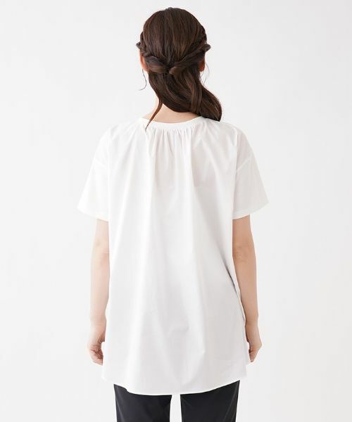 Leilian / レリアン カットソー | 前後切り替えクルーネックカットソー【my perfect wardrobe】 | 詳細6