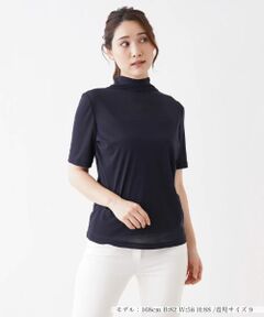 Leilian / レリアン カットソー | シアーハイネックカットソー