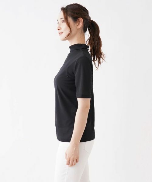 Leilian / レリアン カットソー | シアーハイネックカットソー | 詳細5