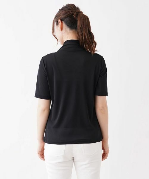 Leilian / レリアン カットソー | シアーハイネックカットソー | 詳細6