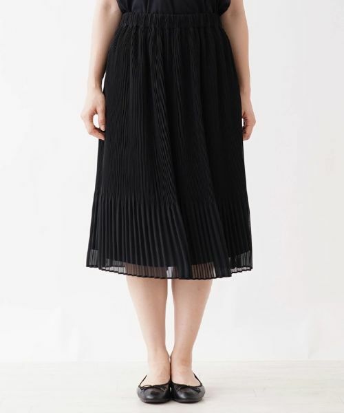 Leilian / レリアン ロング・マキシ丈スカート | シアープリーツ切り替えスカート | 詳細4