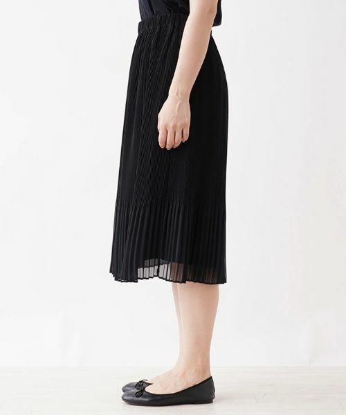 Leilian / レリアン ロング・マキシ丈スカート | シアープリーツ切り替えスカート | 詳細5