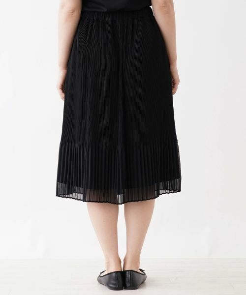 Leilian / レリアン ロング・マキシ丈スカート | シアープリーツ切り替えスカート | 詳細6