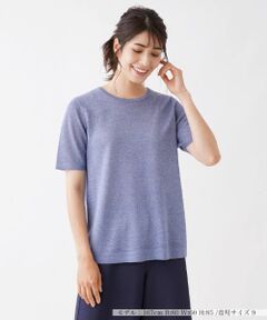 Leilian / レリアン ニット・セーター | 杢調クルーネックカットソー