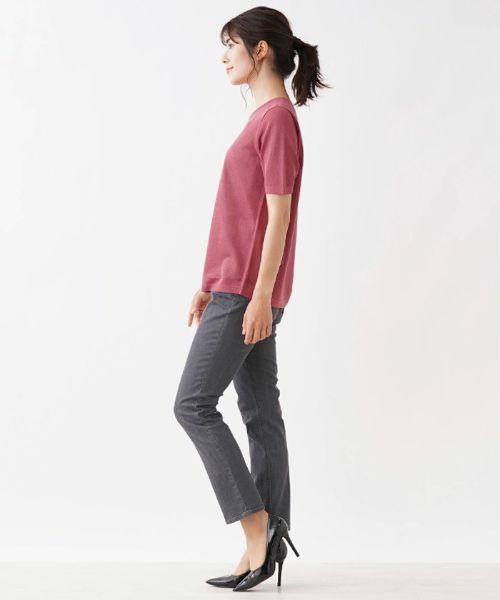 Leilian / レリアン ニット・セーター | 杢調クルーネックカットソー | 詳細2