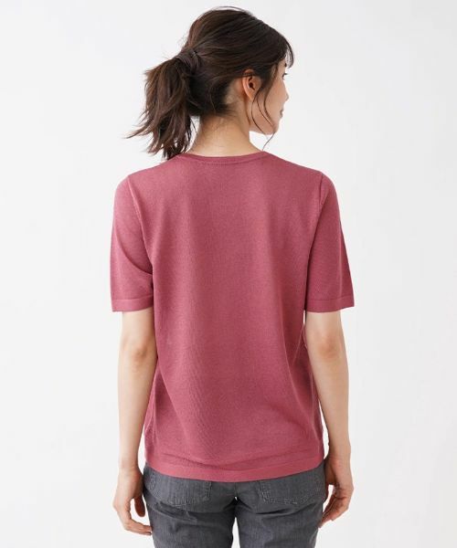 Leilian / レリアン ニット・セーター | 杢調クルーネックカットソー | 詳細6