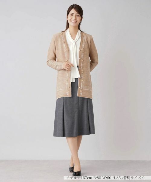 Leilian / レリアン カーディガン・ボレロ | 【ONOFF使える】フラワービジューカーディガン【CORSINI & PROTI】 | 詳細7