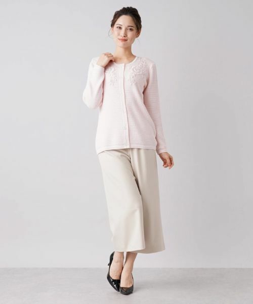Leilian / レリアン カーディガン・ボレロ | 刺繍デザインニットカーディガン【CORSINI & PROTI】 | 詳細11