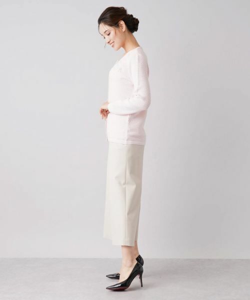 Leilian / レリアン カーディガン・ボレロ | 刺繍デザインニットカーディガン【CORSINI & PROTI】 | 詳細12