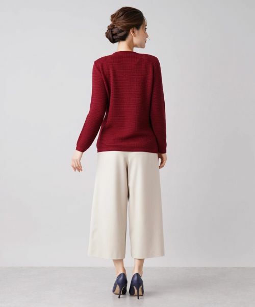 Leilian / レリアン カーディガン・ボレロ | 刺繍デザインニットカーディガン【CORSINI & PROTI】 | 詳細3