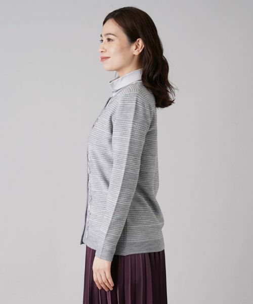 Leilian / レリアン カーディガン・ボレロ | フラワー刺繍クルーネックカーディガン【CORSINI & PROTI】 | 詳細8